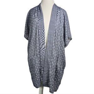Universal Thread Blue Geometric Kimono Size S/m